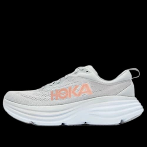 HOKA ONE ONE Bondi 8 Wide D 'Light Grey Orange' (Women's)
