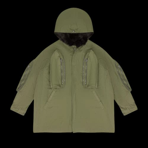 Who Decides War Window Pocket Parka 'Green'