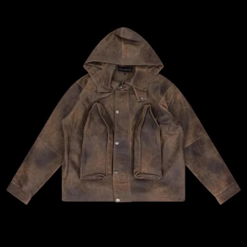 Who Decides War Classic Leather Jacket 'Green'