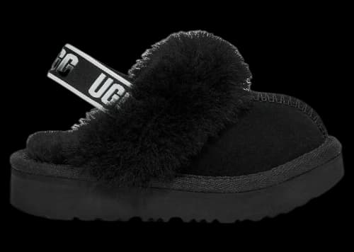 UGG Funkette Slipper Black (Toddler)