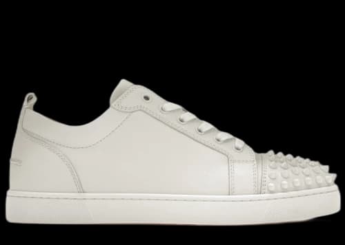 Christian Louboutin Louis Junior Spikes White