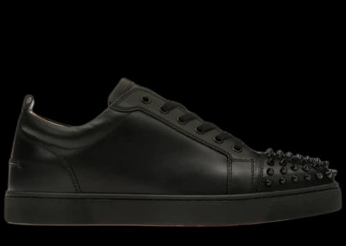 Christian Louboutin Louis Junior Spikes Flat Black