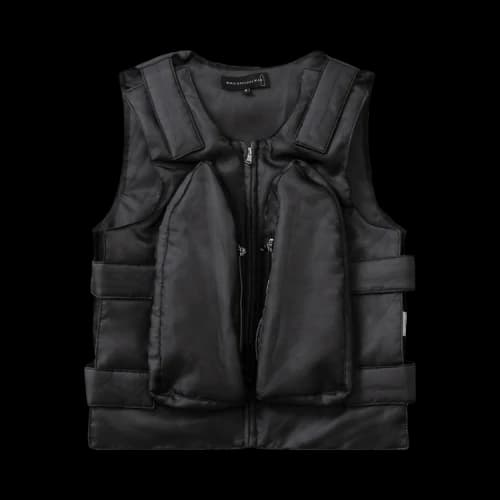 Who Decides War Organza Bullet Point Vest 'Coal'