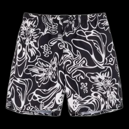 Stussy Wavy Hawaiian Water Short 'Black'