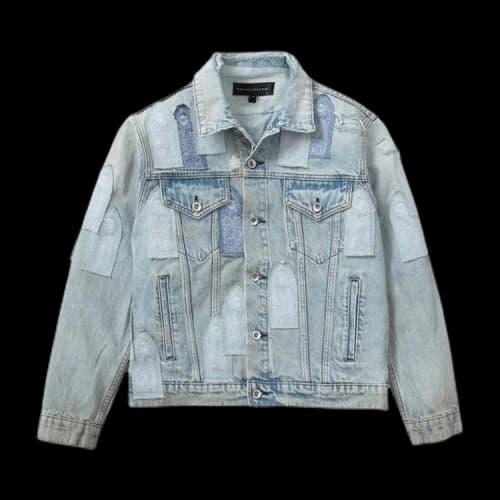 Who Decides War Patched Arch Denim Jacket 'Sky'