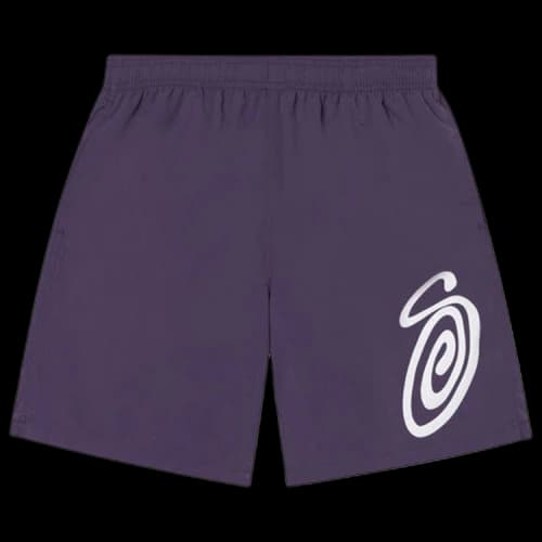 Stussy Curly S Water Short 'Purple'