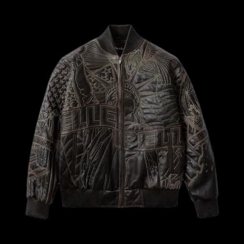 Who Decides War x Pelle Pelle Monument Jacket 'Chestnut'