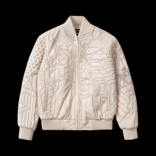 Who Decides War x Pelle Pelle Monument Jacket 'Cream'