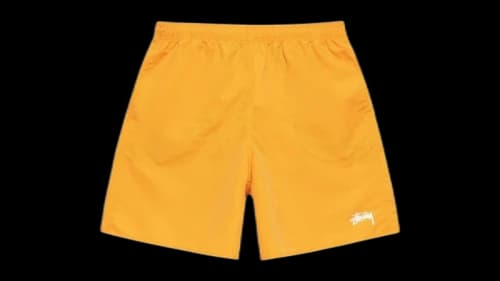 Stussy Water Stock Elastic Waistband Short Tangerine