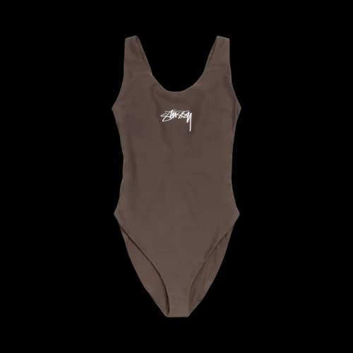 Stussy Surf Stock One Piece Swimsuit 'Brown'