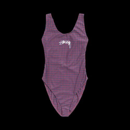 Stussy Surf Stock One Piece Swimsuit 'Plaid'