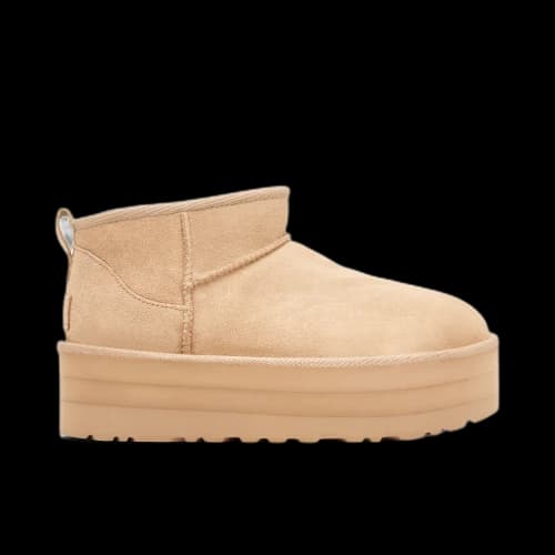 UGG Classic Ultra Mini Platform Boot Sand Office Exclusive Womens