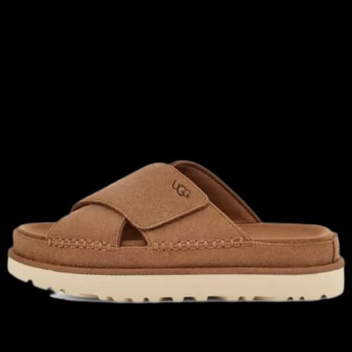 UGG Goldenstar Cross Slide 'Chestnut' (Women's)
