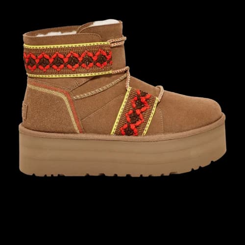 UGG Classic Mini II Platform 'Braid - Chestnut' (Women's)