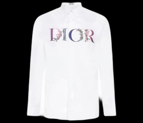 Dior Homme Flowers Shirt White