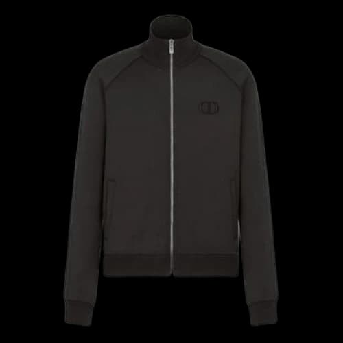 DIOR SS21 Solid Color Casual Sports Jacket Black