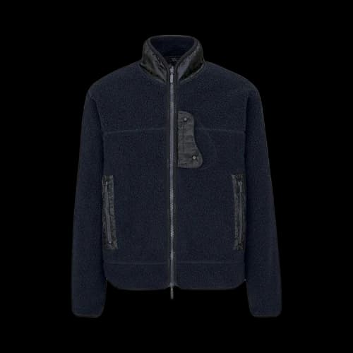 Dior Sherpa Fleece Jacket 'Navy'