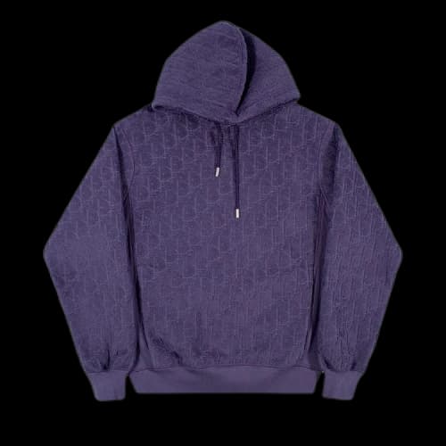Dior Oblique French Terry Hoodie 'Purple'