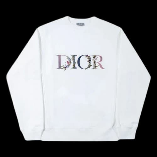 Dior Flowers Embroidered Crewneck 'White'