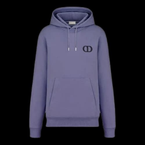 DIOR Cd Icon Embroidered Logo Round Neck Pullover For Men Purple