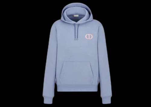 Dior "CD Icon" Hooded Sweatshirt Blue