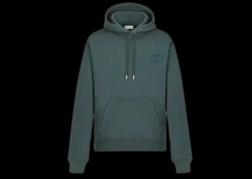 Dior "CD Icon" Hooded Sweatshirt Green