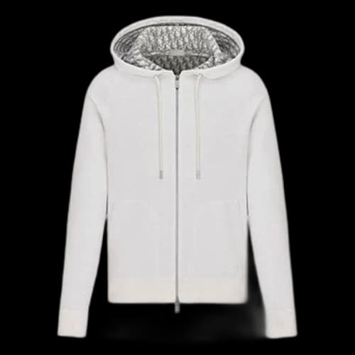 DIOR FW21 Knit hooded Sports White
