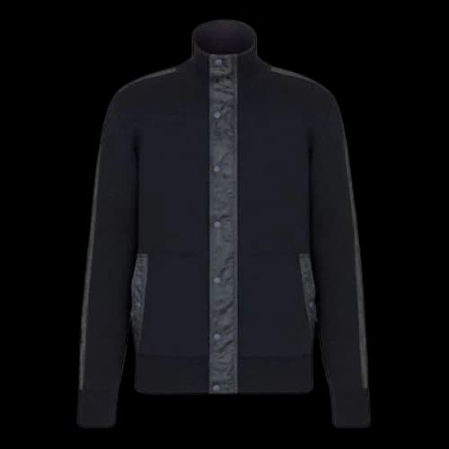 DIOR SS21 Oblique Embedded Weave Tech Jacket For Men Grey