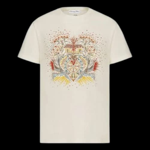 DIOR Plain Textile Embroidered For Black