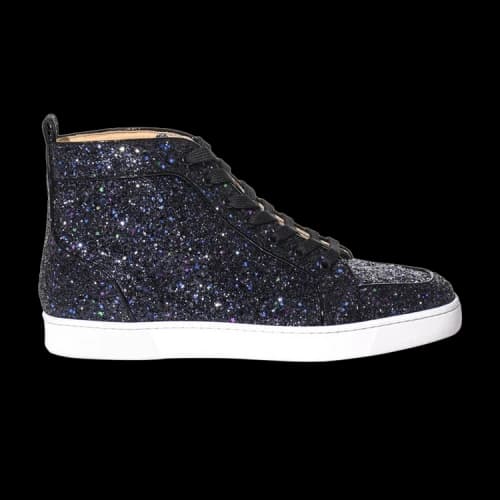 Christian Louboutin Louis Orlato Flat Glitter Patent 'Neptune'