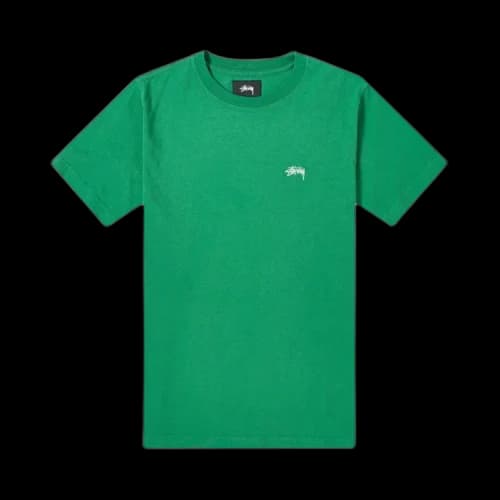 Stussy Stock Short-Sleeve Crew 'Green'