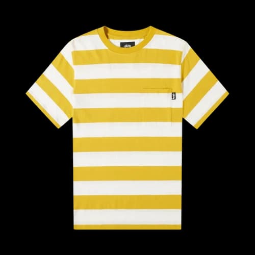 Stussy Classic Stripe Crew 'Mustard'