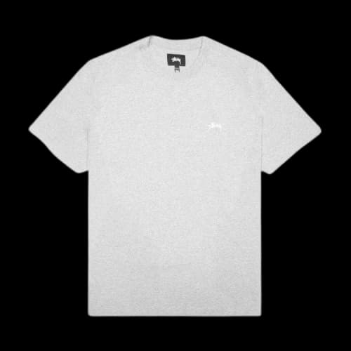 Stussy Stock Logo S/S Tee Grey