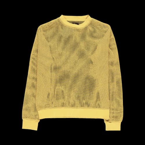 Stussy Pig Dye Cotton Mesh Crew 'Gold'