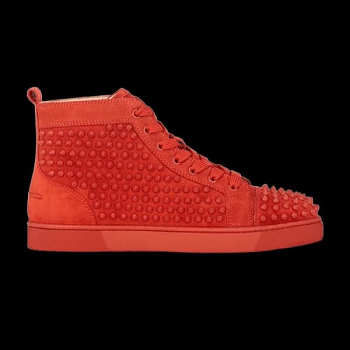 Christian Louboutin Louis Spikes Flat 'Red'