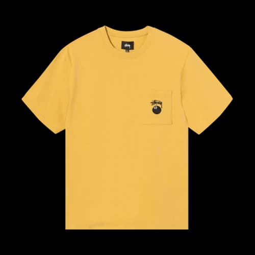 Stussy 8 Ball Pocket Crew 'Mustard'