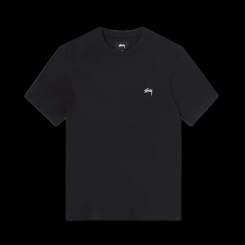 Stussy Stock Logo Tee 'Black'