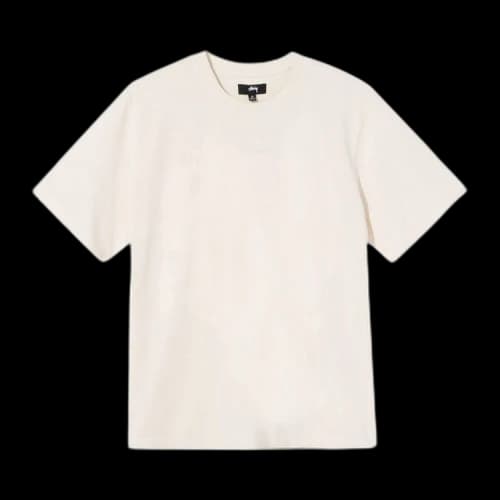 Stussy Stock Logo Short-Sleeve Crew 'Oatmeal'