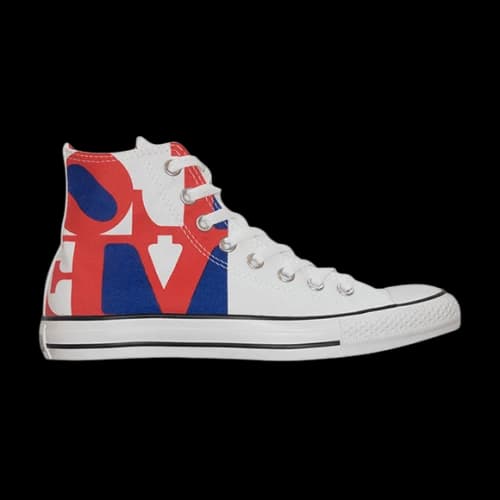 Robert Indiana x Converse Chuck Taylor All Star Hi 'Love'