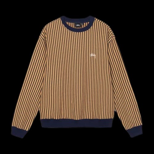 Stussy Vertical Striped Long-Sleeve 'Navy'