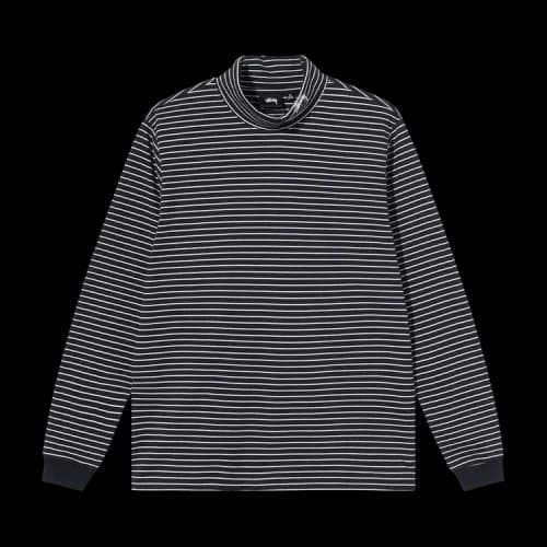 Stussy Striped Turtleneck Long-Sleeve Jersey 'Black'