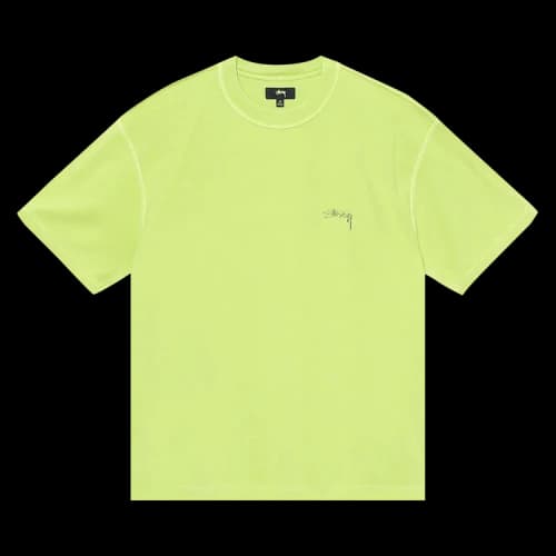 Stussy Pigment Dyed Inside Out Crew 'Lime'