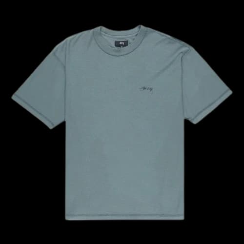 Stussy Pigment Dyed Inside Out Crewneck T-Shirt 'Teal'