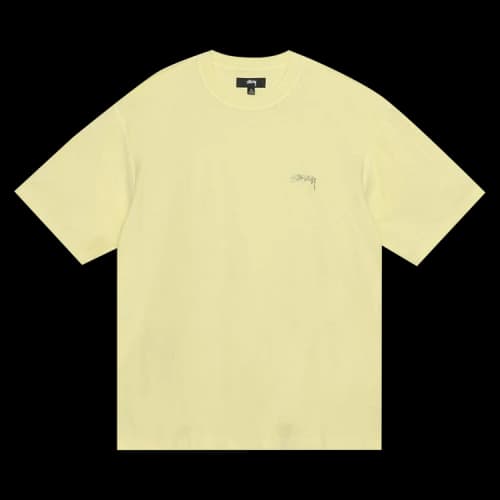 Stussy Lazy Short-Sleeve Tee 'Yellow'