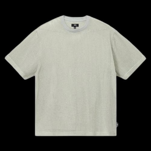 Stussy Cotton Mesh SS Crew Bone