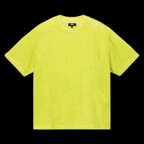 Stussy Cotton Mesh SS Crew Lime