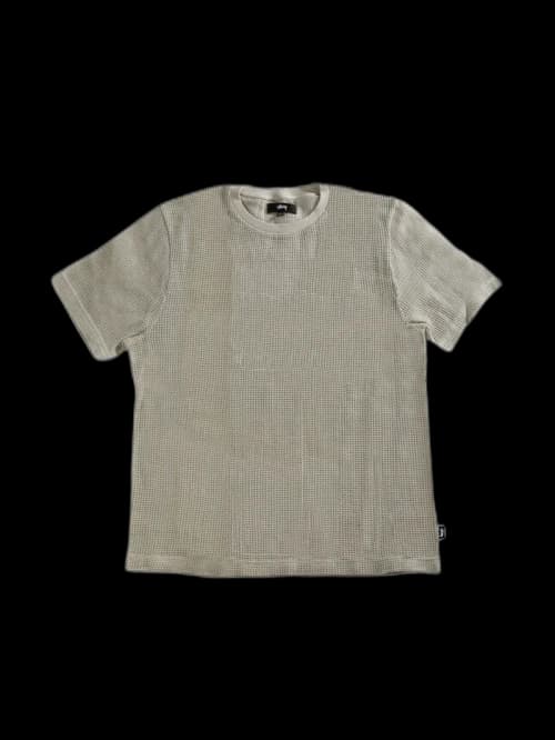 Stussy Cotton Mesh SS Crew Bone