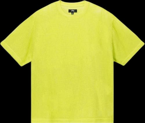 Stussy Cotton Mesh SS Crew Lime