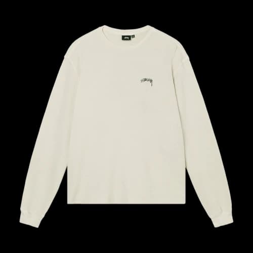 Stussy Light Waffle Knit Long-Sleeve Crew 'Natural'