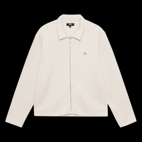 Stussy Big Thermal Zip Shirt 'Natural'